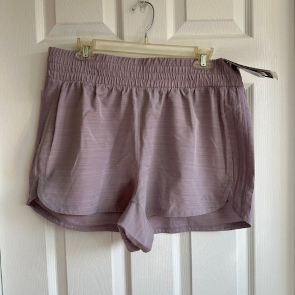NWT adidas Women's Pacer Training 3-Stripes Woven High-Rise 3" Shorts
